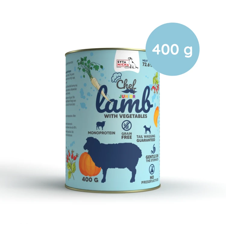 Syta Micha CHEF Jagnięcina Junior 400g.png