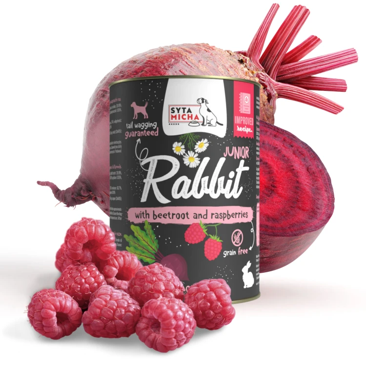 Syta Micha CLASSIC Królik z burakiem i malinami 400g (3).png