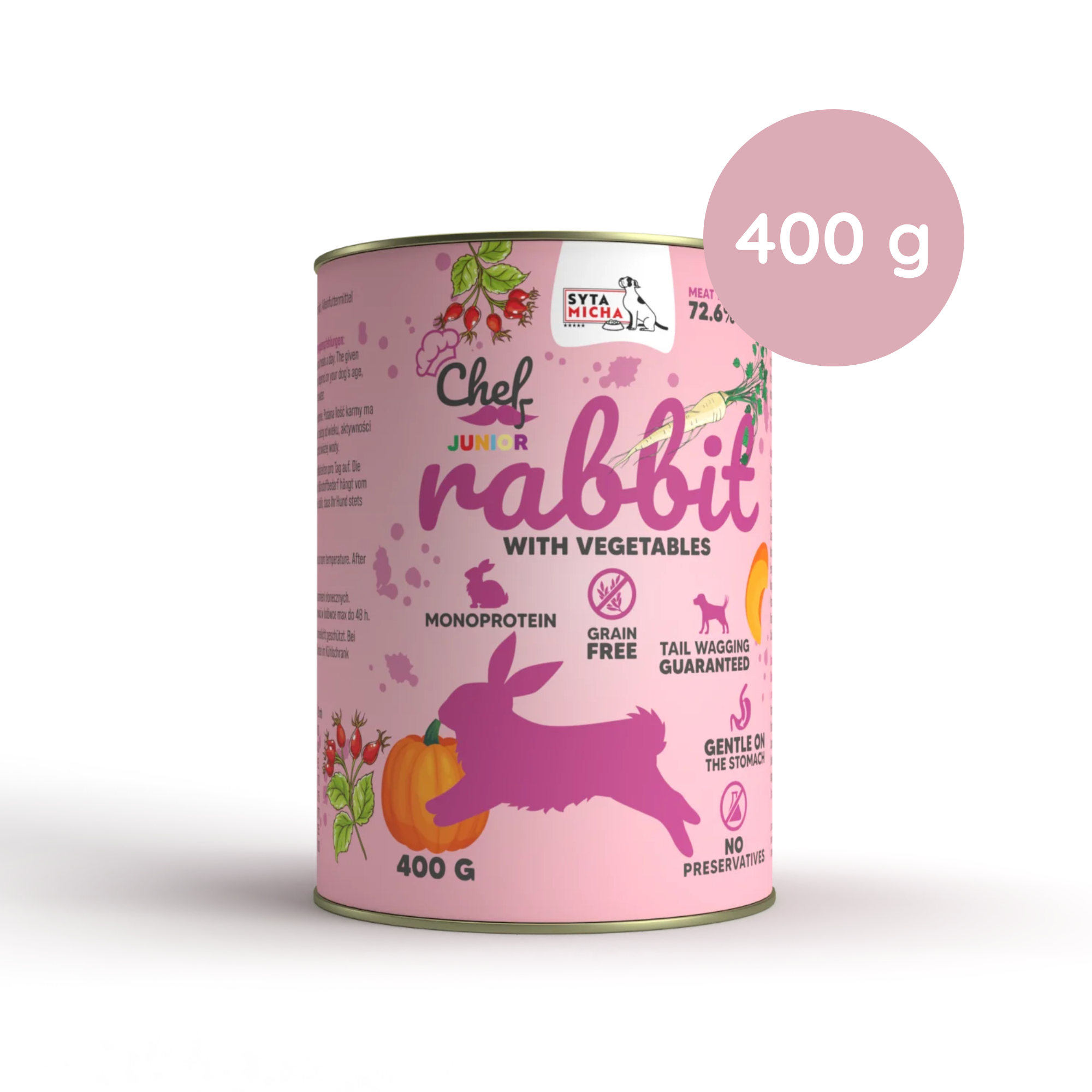 Syta Micha CHEF Królik Junior 400g.png